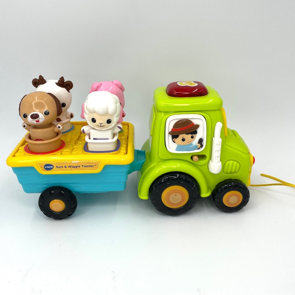 VTech Sort & Wiggle Tractor Interactive Toy